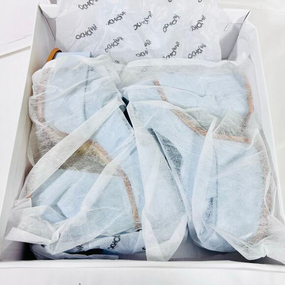 Ocho Toros Platform Heels Women 7.5 Tampico Baby Blue T-Strap Chunky Mary Jane - Picture 15 of 16